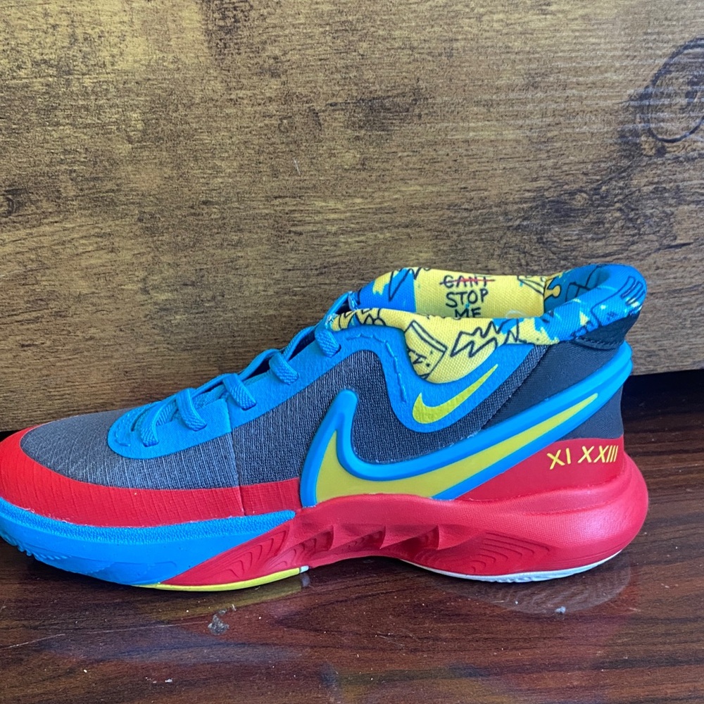 Nike Kids Red, Blue, and Yellow Sneakers